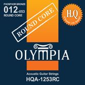 Olympia HQA1253RC струны для акустической гитары, фосфористая бронза, круглый корд, калибр: 12-16-24-32-42-53