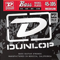 DUNLOP DBN45105 Nickel Plated Steel Bass 45-105 струны для бас-гитары