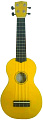 WIKI UK10G YLW   гитара укулеле сопрано,клен, цвет желтый глянец, чехол в комплекте