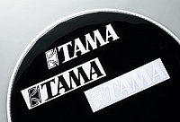 TAMA TLS100WH наклейка на пластик с логотипом TAMA белая