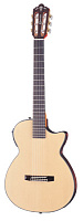 CRAFTER CT-125C/N + Чехол - электроакустическая гитара с вырезом, натурал, нейлон, с фирменным чехлом в комплекте