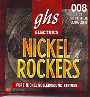 GHS R+RXL-L NICKEL ROCKERS набор струн для электрогитары, никель, 09-46