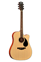 KEPMA D1CE Natural Matt электроакустическая гитара, цвет натуральный матовый, в комплекте кабель 3 м