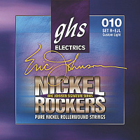 GHS R+EJL NICKEL ROCKERS Комплект струн для электрогитары, никель, роликовая обмотка, 10-13-18-26-38-50
