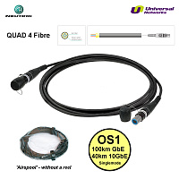 Neutrik NKOX4S-A-4-200 кабель оптический OpticalCon QUAD, 4канальный (Xtreme), одномодовый, на катушке HT582, длина 200м