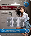COMPLY Tsx-400 BLK-MED 3pr серия Comfort Plus, 3 пары амбюшур для наушников, размер M средний, цвет черный, материал - полиуретановая пена и термопластичный эластомер