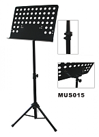 VESTON MUS015  пюпитр оркестровый, 940 - 1420 мм, сталь, полотно для нот 470х345 мм.