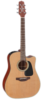 TAKAMINE PRO SERIES 1 P1DC электроакустическая гитара типа DREADNOGHT CUTAWAY с кейсом, цвет натуральный