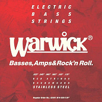 Warwick 42401 M6  струны для 6-струнной бас-гитары, Red Label, 25-135, сталь