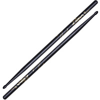 ZILDJIAN 0X5A ONIIX X5A барабанные палочки с деревянным наконечником, цвет черный, материал орех
