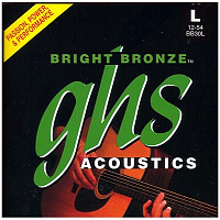 GHS BB40M BRIGHT BRONZE набор струн для акустической гитары, 13-56