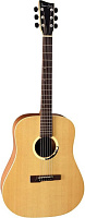 VGS GB-12 Grand Bayou Natural Satin гитара акустическая, дредноут, топ массив кедра