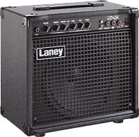 Laney LX35R гитарный комбо 35 Вт, динамик 10", 2 канала с 3-полосным эквалайзером и дисторшном, пружинный ревербератор, CD вход, размеры 368x403x228 мм, вес 10 кг, цвет черный