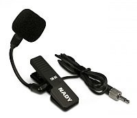 Nady CM 60J Микрофон миниатюрный конденсаторный, кардиоида, диафрагма 10 мм, диапазон частот 50-18000 Гц, чувствительность -45 дБ, сопротивление 250 Ом, макс. SPL 120 дБ, miniJack