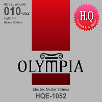 Olympia HQE1052 струны для электрогитары, Nickel Wound HQ, калибр: 10-13-17-30w-42-52