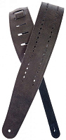 PLANET WAVES 25PRF01 Black Rows гитарный ремень, кожа, серия Vented Leather Strap, рисунок Black Rows (тиснение по коже)