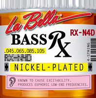 LA BELLA RX-N4D  струны для бас-гитары (045-065-085-105), никель