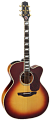 TAKAMINE ARTIST EF250TK TOBY KEITH SIGNATURE электроакустическая гитара JUMBO с кейсом, цвет санберст