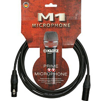 Klotz M1FM1N1500 M1 микрофонный кабель XLR(F)/ XLR(M), 15 м, черный, разъемы Neutrik