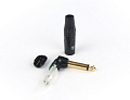 AuraSonics JMA2R-BG кабельный угловой разъем Jack 6.3 мм TS (моно) штекер, позолоченные контакты