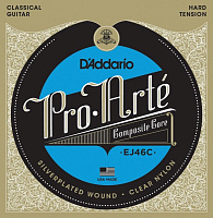 D'ADDARIO EJ46C струны для классической гитары, Composite, Silver, Hard Tension