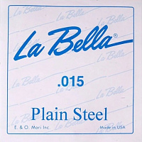 LA BELLA PS015 - одиночная струна, толщина 015", сталь