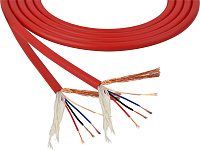 Mogami 2893-02 микрофонный кабель QUAD 4,8 мм, красный