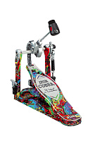 TAMA HP900RMPR Rolling Glide Single Pedal, Psychedelic Rainbow одиночная педаль в кейсе, цвет психоделическая радуга