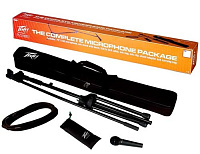 Peavey PV-MSP1 XLR комплект: микрофон PVi 100, стойка на треноге, микрофонный кабель 6м, держатель для микрофона, сумка для переноски