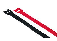 Roxtone CT30 Black Стяжка для кабеля в виде текстильной ленты-"липучки", длина 30 см, цвет черный