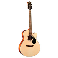 KEPMA EACE Natural электроакустическая гитара, цвет натуральный глянцевый, в комплекте кабель 3 м