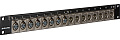 Canare 161U-X12F аудио патч панель XLR, 1 ряд по 8 разъемов XLR-male и 8 разъемов XLR-female