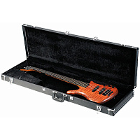 Rockcase RC10605B/4  стандартный кейс для бас-гитары, деревянная основа, черный tolex