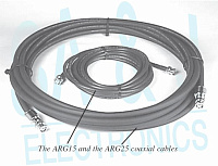 Lectrosonics ARG15 тонкий коаксиальный кабель RG-8/Х, разъемы BNC-BNC. Длина 4,5м