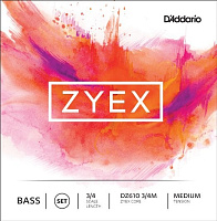 D'ADDARIO DZ610 3/4M струны для контрабаса серия ZYEX, medium tension, 3/4